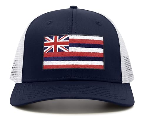 Image of International Tie State Hat for Men and Women, Adjustable Snapback Trucker Baseball Cap with Embroidered Patch