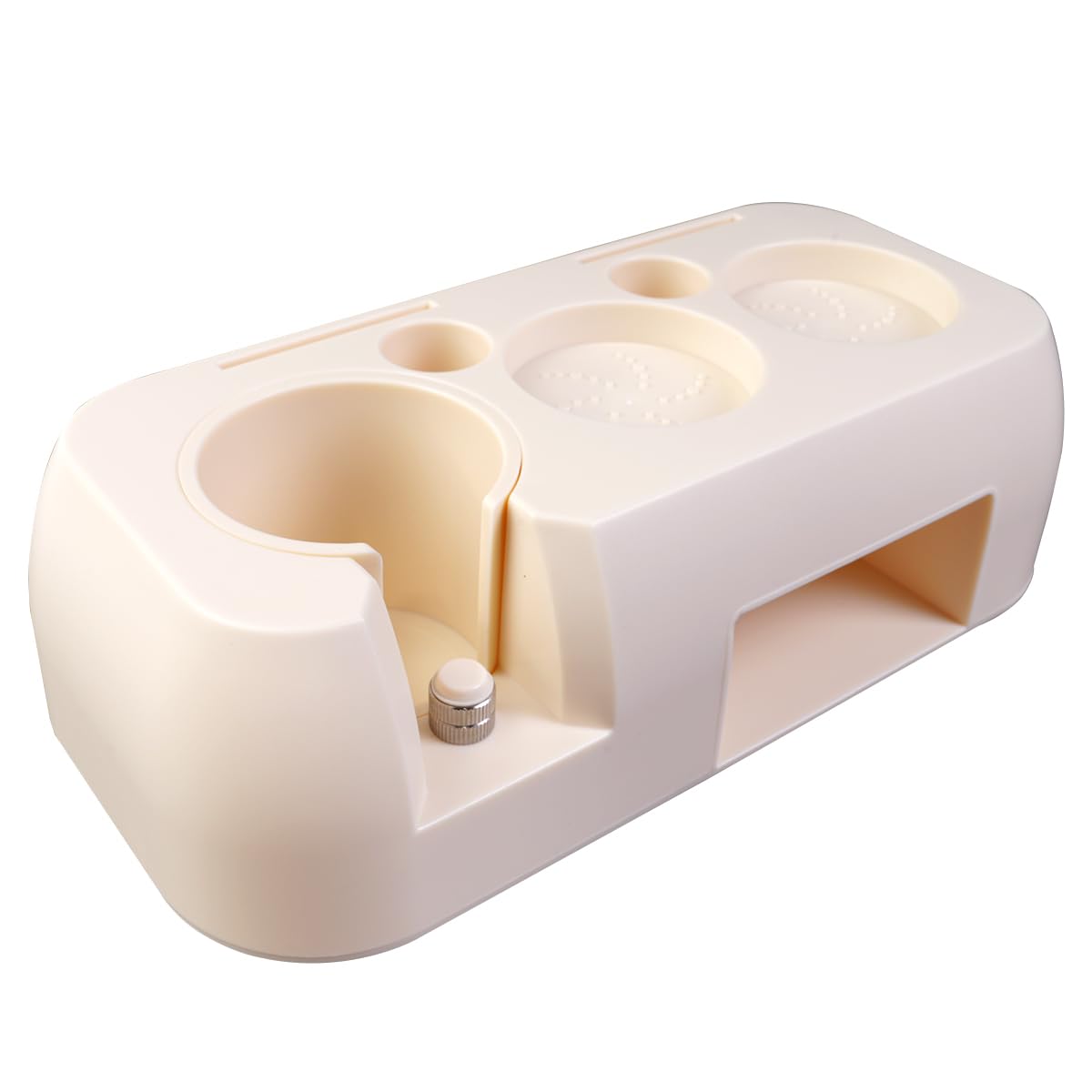 Tamper per caffè Espresso, portafiltro per caffè, Organizer per Utensili per caffè Espresso, Accessori per pressa per caffè Espresso per portafiltro da 51/54/58 mm (Bianco)