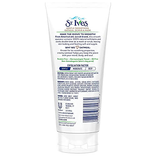 St. Ives Nourishing And Smoothing Face Scrub And Mask With Oats, 6 Ounces #TOP2