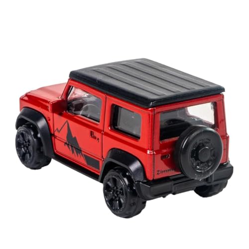 Image of Mini Style Die Cast Metal Red SUV Toy Car 1:64 Scale Collectible Off Road Adventure Vehicle Model for Kids Play Display Premium Miniature Car Gift Durable Metal Body Realistic SUV Model