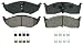 Wagner QuickStop ZD730B Ceramic Disc Pad Set Includes Pad Installation Hardware, Front