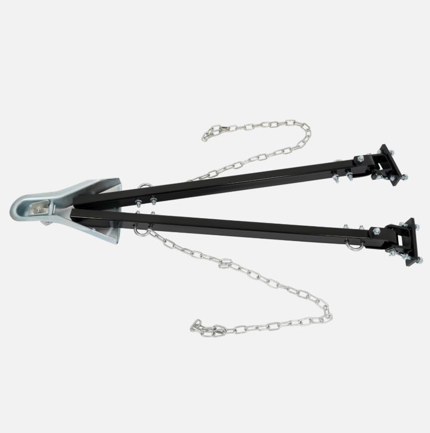 Adjustable 5000lbs RV Tow Bar Flat Dinghy Towing Fit 2'' Ball Hitch, Replacement for Trailer OEM