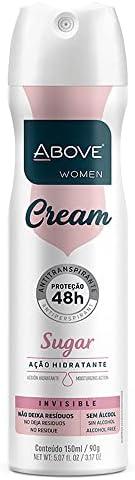 ABOVE 48 Hours Antiperspirant Deodorant, Cream Sugar, 3.17 oz - Spray Deodorant for Women - Patchouli, Oak Musk, and Citrus Notes - Stain-Free