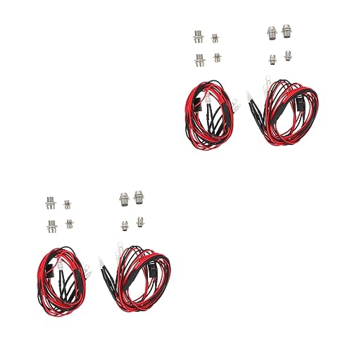 Luces LED para automoviles teledirigidos con cables de conexion