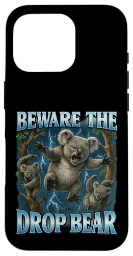 Beware the Drop Bear Funny Australia �X�}�z�P�[�X iPhone 16 Pro �p