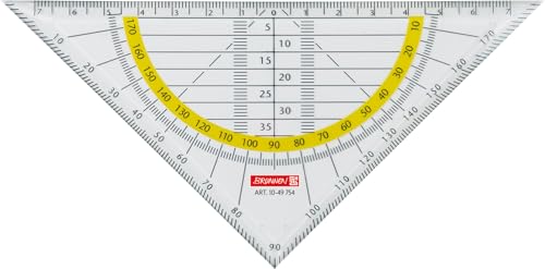 4er Set Geodreieck Aus Kunststoff (16 Cm) – Transparentes Lineal Für Schule & Büro