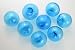 8 Pcs Sky Blue Reproduction Glass Float Fishing Buoy Ball 3"
