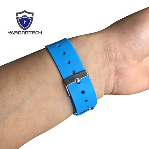 RFID MF1 S50 Chip 13,56 MHz Silikon-Armbänder, wasserdicht, Schwimmbad (5 Stück) (blau)