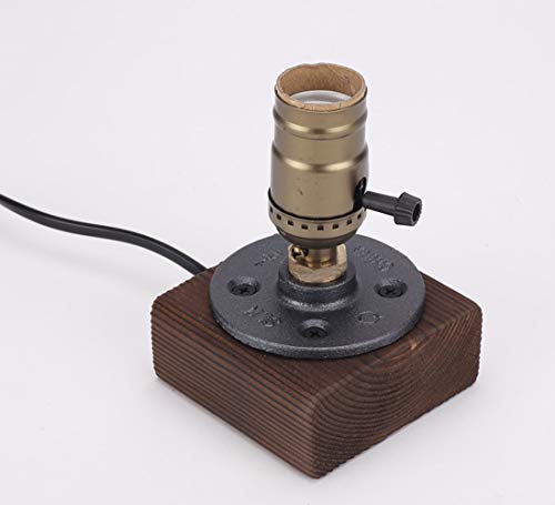 Kiven Edison lamp/Rustic Home Decor/Farmhouse Decor/Table lamp/Industrial Lighting/Steampunk Pipe Light/Housewarming/Gift for Men/Desk Accessories