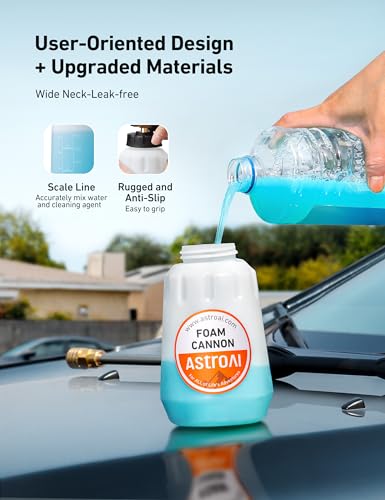 Astroai KFCWR Foam Cannon, Heavy Duty Car Foam Blaster Wide Neck Adjustable Snow Foam Lance And Thick Foam thumb #7