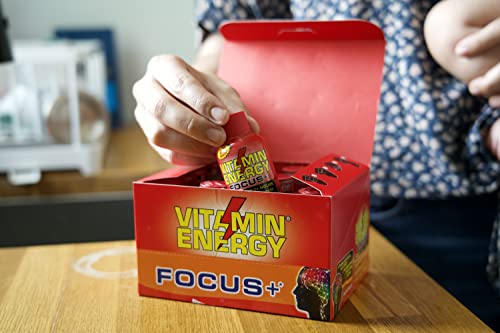 Focus Supplement Vitamin Energy Drink - Sugar Crash Free And Keto / Vegan Friendly Shots | Focus, Clarity, And Concentration Boosting | Energize Up To 7+ Hours | Tropical Infusion - 1.93 Fl Oz (Pack Of 48) #TOP3