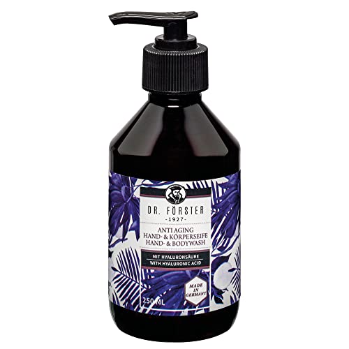 Dr. Förster Anti-Aging Hand- und Duschgel mit Hyaluronsäure und ätherischem Öl für Männer und Frauen - 250ml Cover