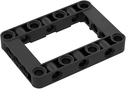 Gobricks Shaft Bolt Connection Technic Beam Frame 5x7 Open Center Thick 64179 4539880 GDS-972 10PCS Compatible with Lego Classic Bulk MOC ColorBlack 26