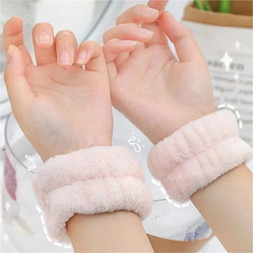 Bijoux de cheveux accessoire coiffure fête lavage visage velours rose - 3