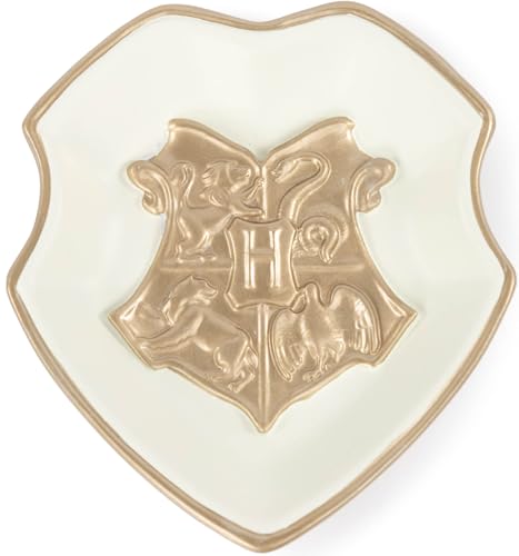 Jay Franco Harry Potter Soap Dish - White and Gold Resin Sponge Holder/Jewelry Dish - Bathroom Décor