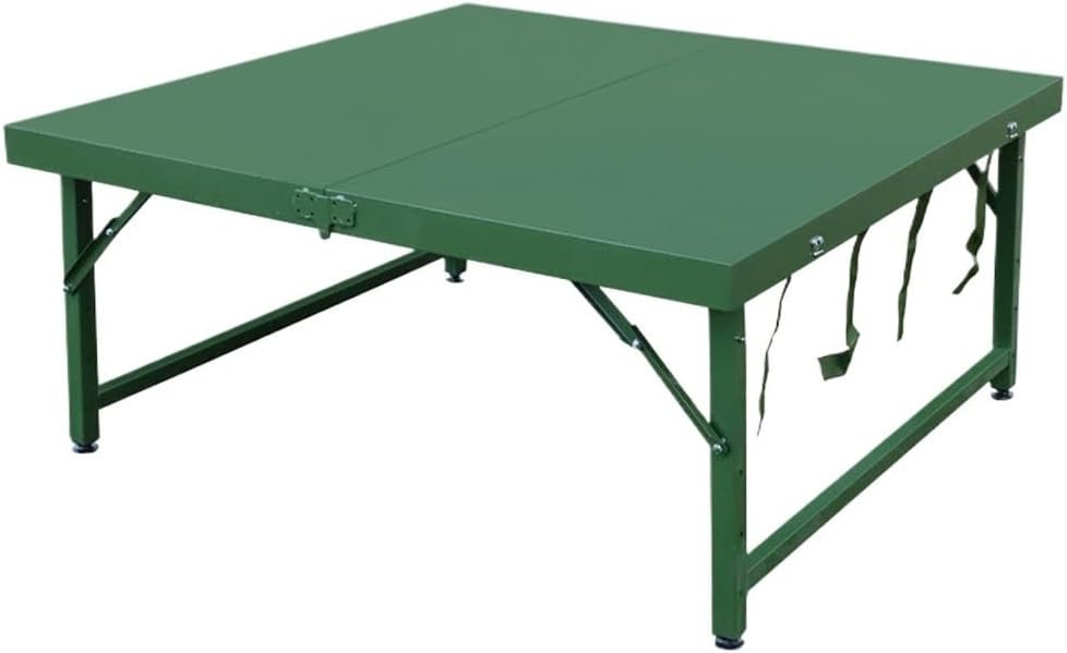 Outdoor Folding Dining Table Multifunctional Table and Chair Portable Table Army Green Conference Table