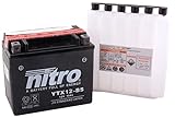 bateria moto 12v 10ah norauto Superior de alto rendimiento Nitro YTX12-BS -N Batería de ácido sólido, 12V, 10AH