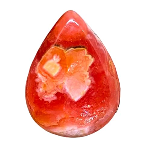 Cabochon en rhodochrosite naturelle 23x16x5mm idéal pour créer un pendentif bohème