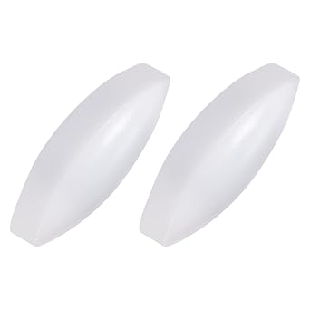 YOKIVE 2 Pcs Magnetic Stir Bar, PTFE Coated Olive Type Stirrer | Great for Lab Liquid Solution Stirring MixingWhite, 1 x 0.35-Inch