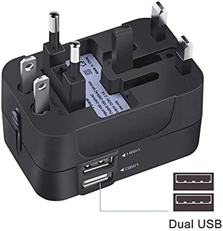 Power Plug Adapter - International Travel - w/USB Ports Work for 150+ Countries - 220 Volt Adapter - Travel Adapter Type C Type A Type G Type I f for UK Japan China EU Europe European by SublimeWare