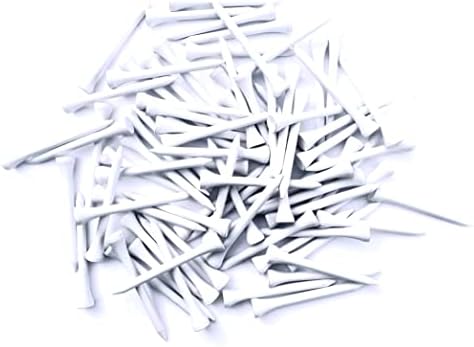 100 PCS Bamboo Golf Tees | Multiple Colours & Sizes | Castle Golf Tees | Standard Golf Tees | Eco Friendly & Sustainable Bamboo Golf Tees