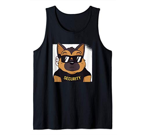 Cute Dog German Shepherd Security Puppy Halloween Costume Canotta