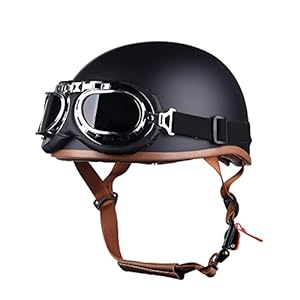 LIONCIANO Casque Moto Demi-Jet Homme Casque Semi-Ouvert Casque Jet Urbain Casque Moto Et Scooter Compact Femme Adulte