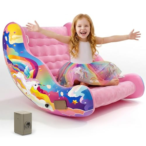 Sensory Chair for Kids with Autism Toddler Rocking Chair for Sensory Seeking ADHD & Calming Autism Sensory Products for Deep Pressure Therapy in Sensory Room Birthday Gifts for Boys Girls