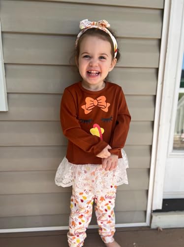 Image of HIHA Toddler Little Girls St.Patrick's Day Outfit Love Letter Print Dress Tops Pants Set