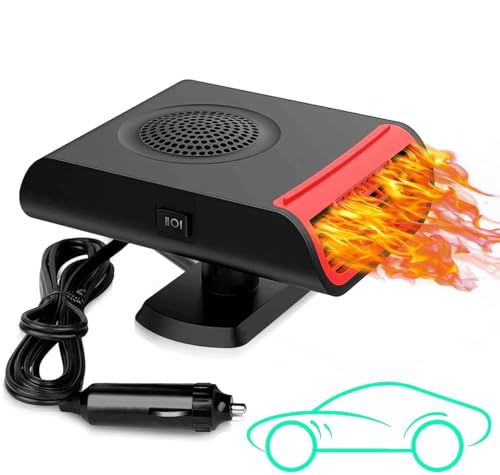 Portable Car Heater, 2 in 1 Fast Heater Cooling Fan,