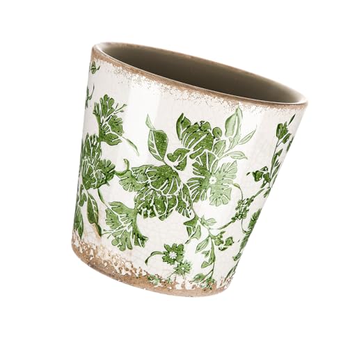 Récipient à fleurs en céramique vintage pour balconnière fleurie sans engorgement
