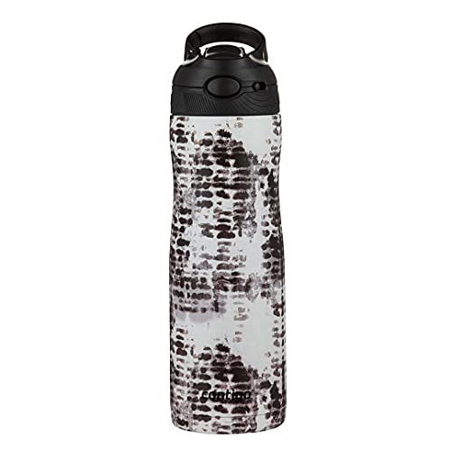 Contigo Autospout Chill Couture Drinking Bottle with Straw, Stainless Steel, 100% Leak-Proof, Insulated, Thermal Bottle for Sports, Bike, Hiking, 590 ml, Snake Skin