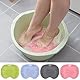 Leonshco Rutschfestes Silikon Massage Pad, Rückenschrubber für Dusche, Fußmatte Dusche mit Anti-Rutsch-Saugnäpfen, Duschbürste, Peeling-Fußschrubber, Fußbürste Rückenbürste für Die Duschpflege (Grün)