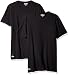 Lacoste Men's 2-Pack Colours Cotton Stretch Crew T-Shirt, Black, Medium