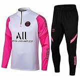FCURE Paris Voetbaltenue met lange mouwen, lente en herfst, pak voor match en training, uniseks, voetbaluniform voor mannen, Kleur 1, S
