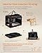 Feandrea Hundebox faltbar, Transportbox Hund, XXXL, Hundetasche, Oxford-Gewebe, Netzstoff, atmungsaktiv tragbar transportabel, Metallrahmen, mit Griffen, Taschen, 102 x 69 x 69 cm, schwarz PDC10H