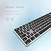 Bluetooth Aluminium Wireless Tastatur für Mac, Low-Profile und leise Tasten für Multi-Device Kompatibel mit Apple iMac, MacBook, Mac und iPad, wiederaufladbarer Akku, Silber Schwarz - KB-K2-SV-DE
