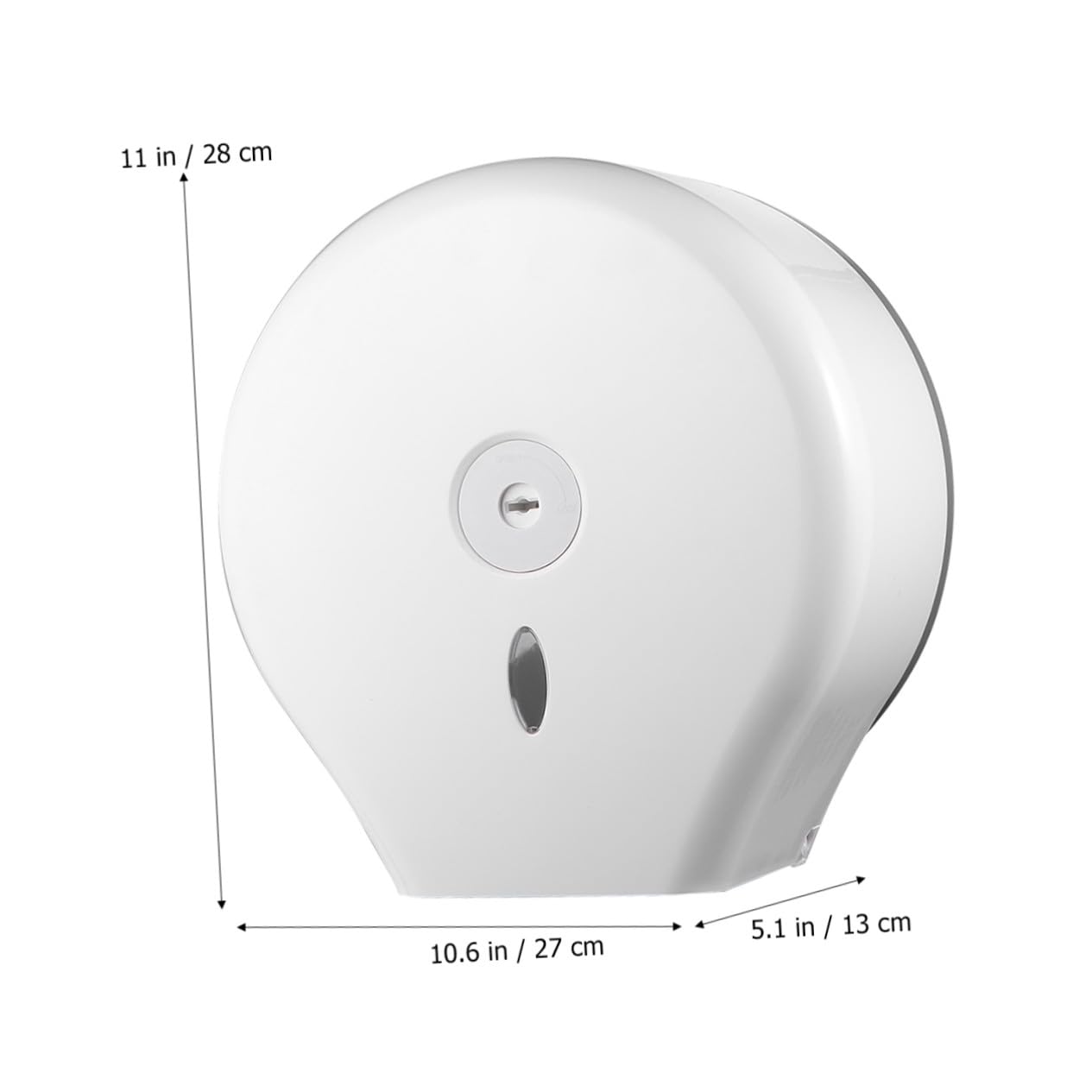 Portarotoli da Parete Rotondo in Abs Bianco Finestra