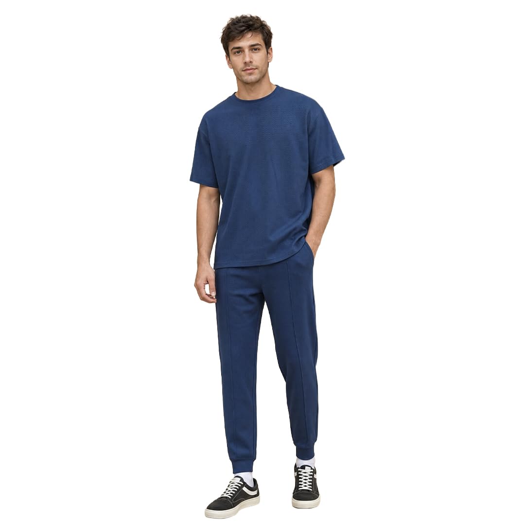 nobero Men's Cotton Blend Casual Style Co-Ord Sets-picture-38