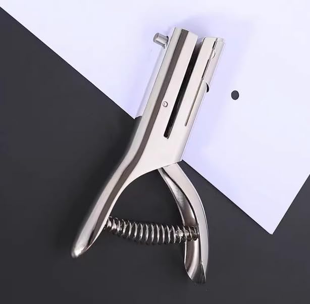 Single Hole Punch, Heavy Duty Hole Puncher Handheld Paper Punch Hole Puncher Single Small Hole Punch for Crafts Paper Cards Tags Scrapbook- 5/16 inch (8mm) image 4