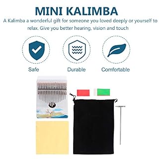 BIENKA Kalimba 17 Touches Pouce Piano Bois Doigt Piano Tune Marteau et Sac De Rangement Instrument De Musique… - Les Beatles, Paul McCartney, John Lennon, RIngo Starr, George Harrison BIENKA Kalimba 17 Touches Pouce Piano Bois Doigt Piano Tune Marteau et Sac De Rangement Instrument De Musique… – Image 4