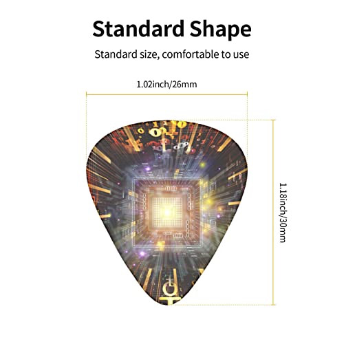 Guitar Picks Technology Data Future Abstract Space Color Médiators pour guitare électrique basse acoustique Cadeau pour amateurs de guitare acoustique Lot de 12 avec boîte - Les Beatles, Paul McCartney, John Lennon, RIngo Starr, George Harrison Guitar Picks Technology Data Future Abstract Space Color Médiators pour guitare électrique basse acoustique Cadeau pour amateurs de guitare acoustique Lot de 12 avec boîte – Image 6