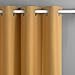 SINGINGLORY Yellow Linen Textured Grommet Curtains, 2 Panels 52 x 84 Inch Blackout Window Curtains for Living Room/Bedroom