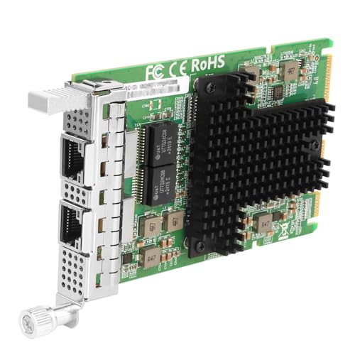 Tarjeta de Red Vogzone 10/5/2.5GbE Copper Dual RJ45 Ports OCP3.0 para Intel X710-T2L OCP3.0 | Adaptador Ethernet 10Gb OCP3.0 con chip Intel X710-AT2 compatible con Windows/Linux/VMware miniatura 4