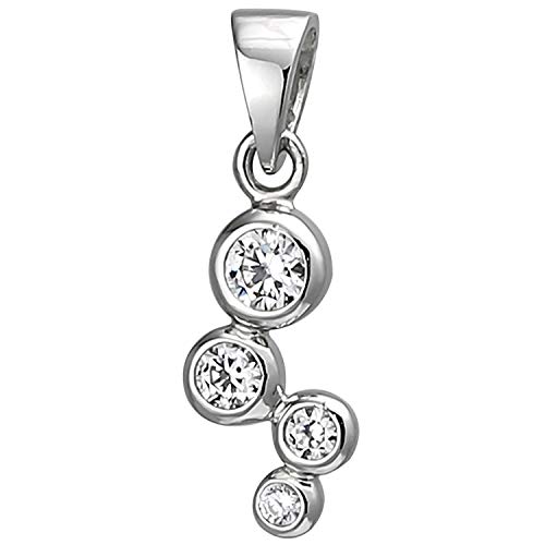 Jobo Damen-Anhänger aus 925 Sterling Silber mit Zirkonia