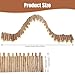 CurcKua Hamster Cage Accessories 11.8in Hamster Fence Wooden Accessories Natural Hiding Place for Small Animals Stuff for Cages Supplies