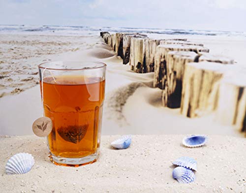 Rotbuschtee im Pyramidenbeutel Vanillestücke Rooibos - Sonne 15 Beutel Mehr Meer Sylter Teekontor