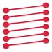 TwistieMag Strong Magnetic Twist Ties - The Pretty in Pink Collection - Hot Pink 6 Pack - Super Powerful Unique Solution for Cable Management, Hanging & Holding Stuff, Fidgeting, Or Just for Fun!