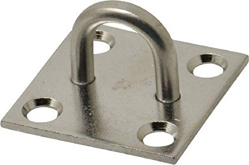 0.813" High x 1.5" Wide x 1.5" Long Hasp Staple - 302/304 Stainless Steel, 0.075" Thick (4 Pack)