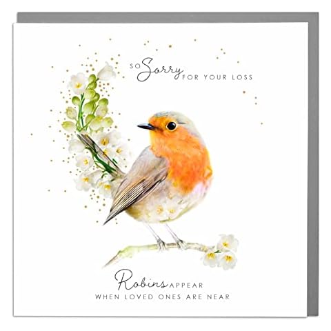 Lola Design Sympathy Greeting Card with Envelope Cover